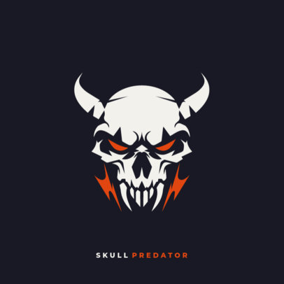 Logo Creator Featuring an Evil Skull for a First-Person Shooter Gaming Team ed7056c