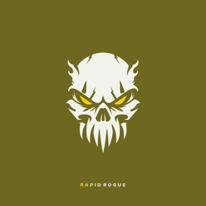 Placeit - Military Shooting Game-Inspired Logo Maker Featuring an Evil ...