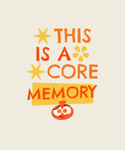 T-Shirt Design Generator With an Emotions Film-Inspired Illustrations 6560a