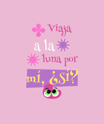 Quote T-Shirt Design Creator Inspired by an Emotions Film Character 6560f