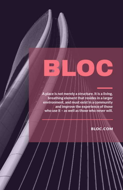 Flyer Maker with Black and White Building Images