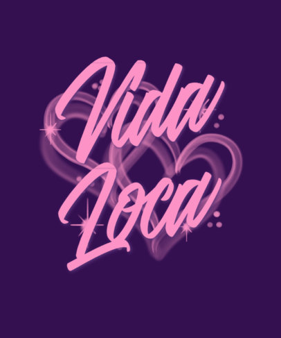 Airbrush-Inspired T-Shirt Design Maker Featuring a Chicano-Themed Quote 6668d