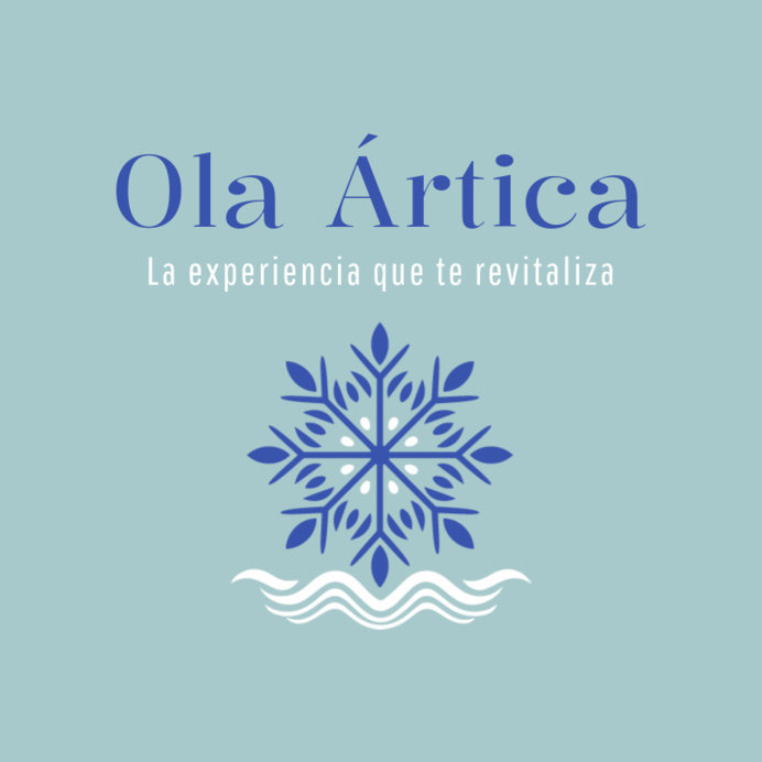 Logo Maker for a Cold-Water Fitness Recovery Center With a Snowflake Icon