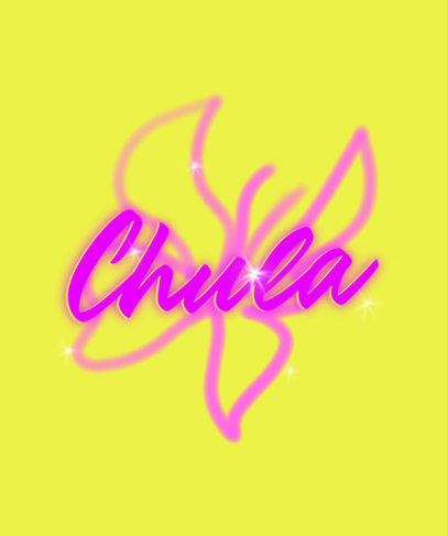 T-Shirt Design Template Featuring an Airbrushed Butterfly with a Shiny Text 6669 e