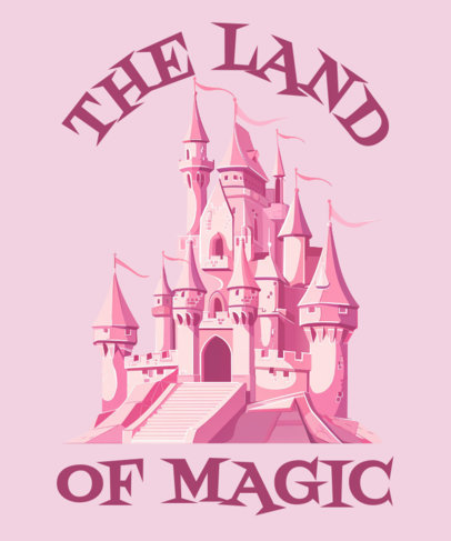 T-Shirt Design Generator With a Castle Graphic Inspired by a Magical Theme Park 6674e