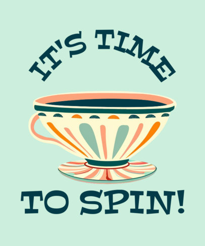 T-Shirt Design Maker Featuring a Graphic Inspired by an Amusement Park Attraction 6674a