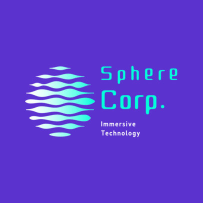 Immersive Tech Logo Generator with an Abstract Sphere 6575b