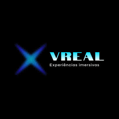 Logo Maker with a Futuristic X-Shaped Graphic for Immersive VR Experiences 6575e