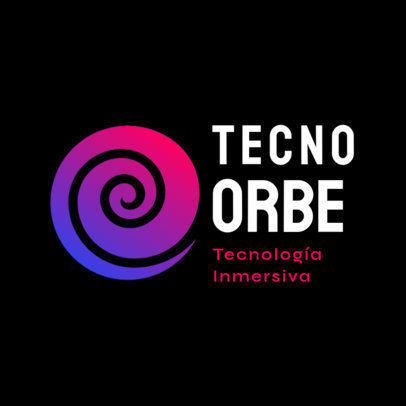 Logo Generator for a VR Tech Company with a Gradient Circular Graphic 6575o