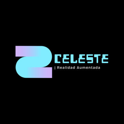 Augmented Reality Tech Logo Creator Featuring a Gradient Z-Shaped Graphic 6575p