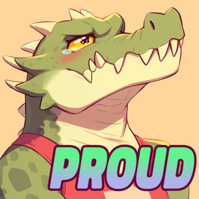 Avatar Design Creator with a Proud Dragon Illustration Inspired by a Battle Arena Game