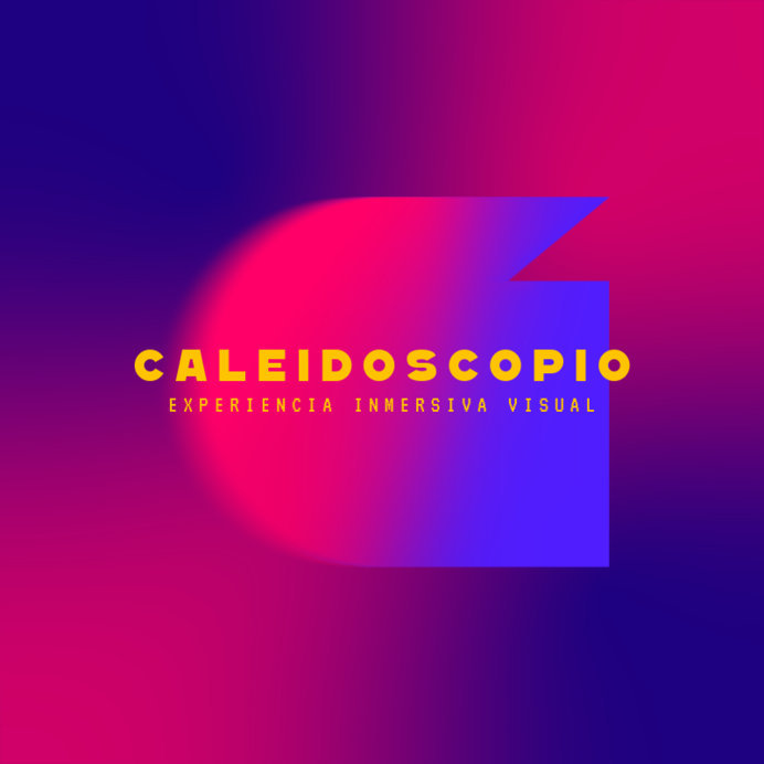 Logo Template for Virtual Reality Experiences with a Gradient Background