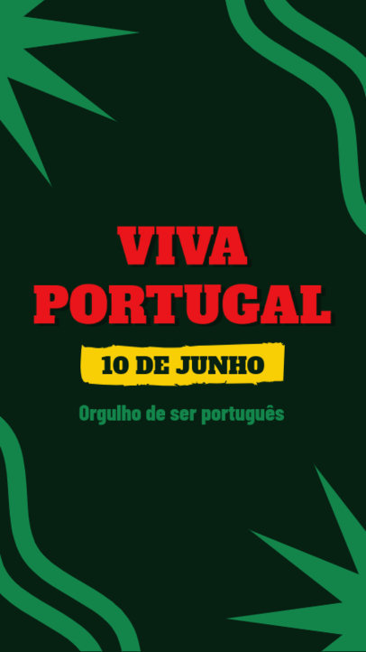 Instagram Story Generator With a Viva Portugal Quote for Portugal Day 6580a