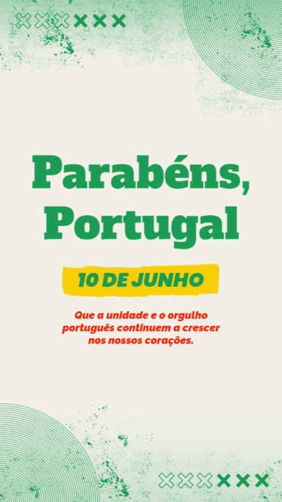 Patriotic Instagram Story Generator for Portugal Day Holiday 6580e