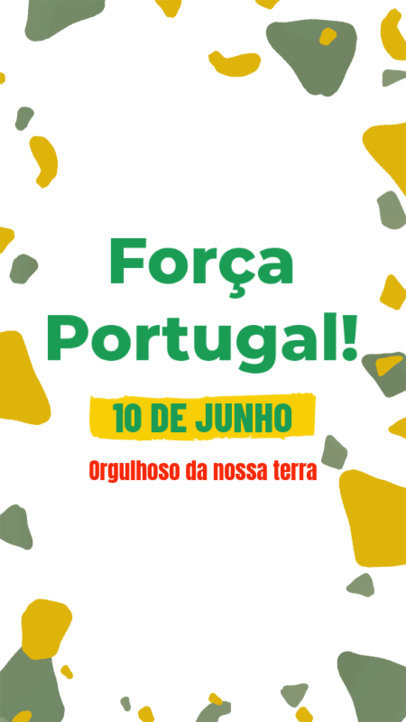Instagram Story Maker for Portugal Day With Colorful Graphics 6580h