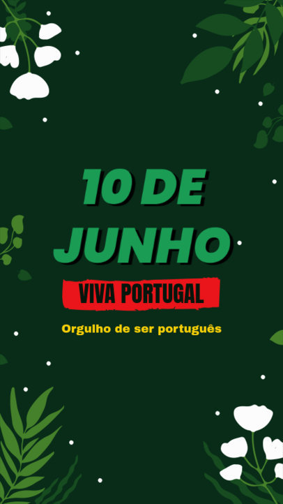 Instagram Story Generator With a Patriotic Quote for Dia de Portugal 6580i