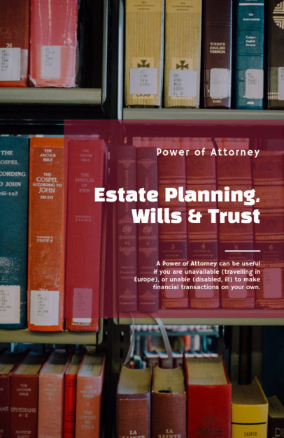 Flyer Template for Estate Planning Services