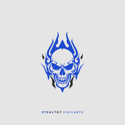 Military Shooting Game-Inspired Logo Generator with a Flaming Skull ed7060c