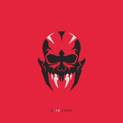 Logo Generator with an Abstract Skull Graphic Inspired by a Military Shooting Game ed7060h