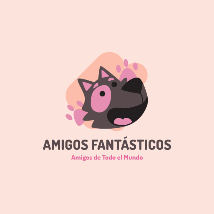Logo Maker with a Happy Puppy for a Children's Channel