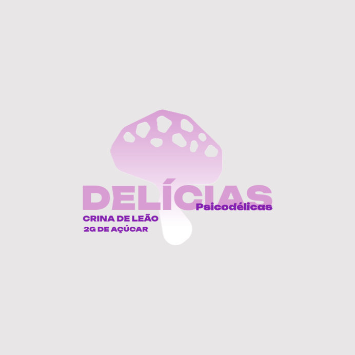 Psychedelic Candy Brand Logo Creator with a Gradient Mushroom