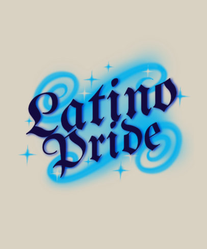 T-Shirt Design Generator Featuring a Latin Pride-Themed Quote 6413b