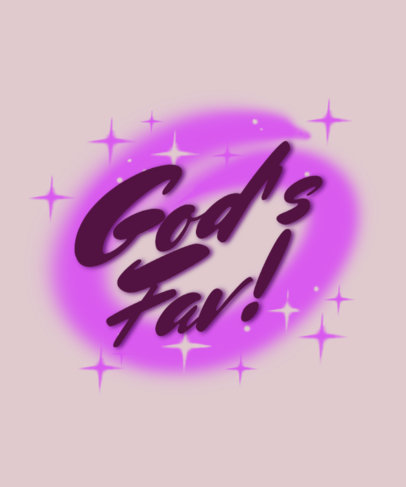 T-Shirt Design Maker Featuring a Quote with an Airbrushed Background 6413d