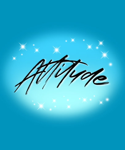 T-Shirt Design Generator Featuring an Airbrushed Text with a Colorful Background 6672f