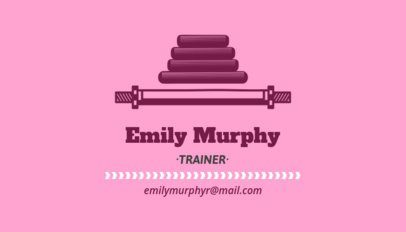 Business Card Maker Fitness Business