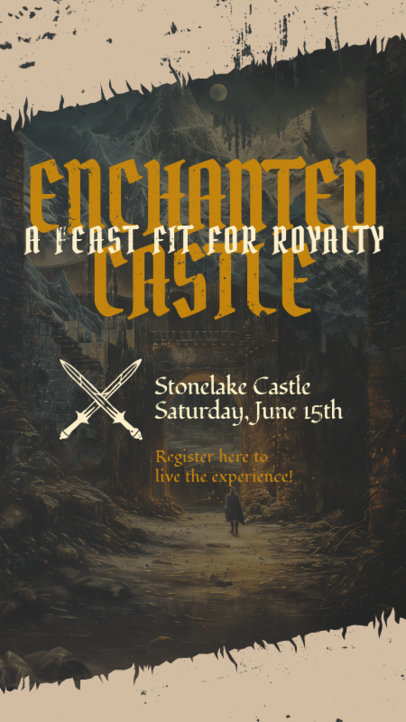 Instagram Story Maker for a Medieval-Themed Immersive Experience