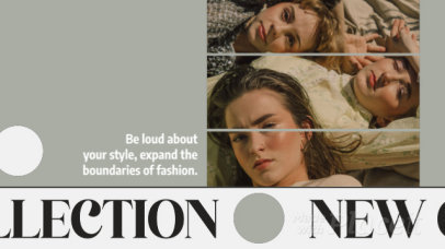 Intro Video Maker for Fashion Collection Project With an Editorial Theme