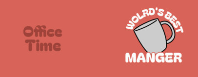 Mug Design Template with an Illustrated Mug and a Quote