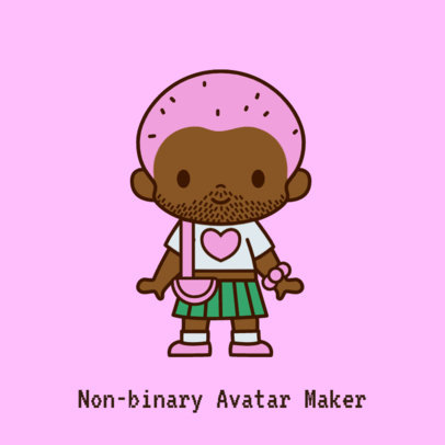 Avatar Design Generator with an LGBTQ Character Inspired by White Kitty