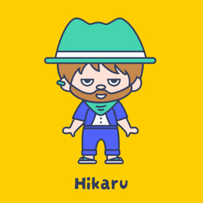 White Kitty-Inspired Avatar Design Generator with a Tiny Cartoon