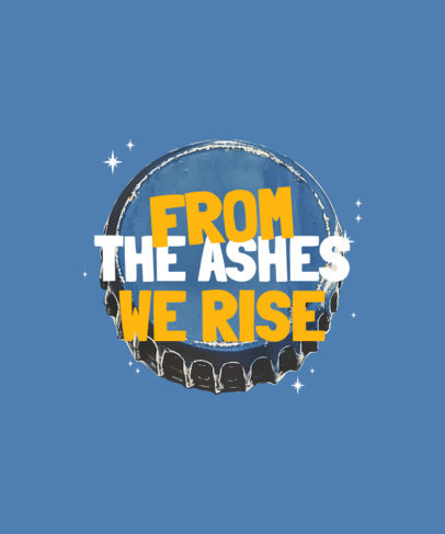 Post-Apocalyptic Show-Inspired T-Shirt Design Maker Featuring a Quote