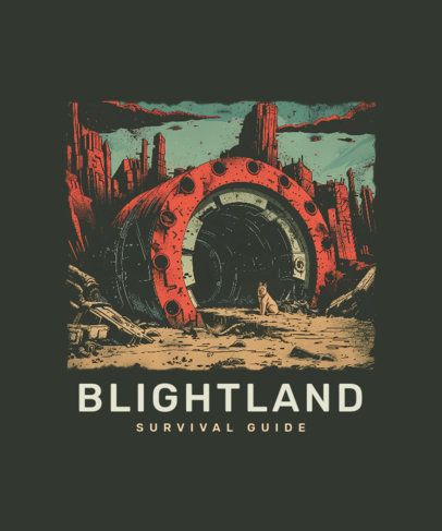 Gaming T-Shirt Design Generator Inspired by a Post-Apocalyptic Show