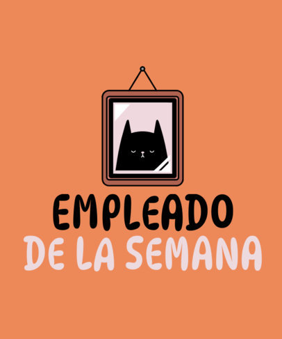 T-Shirt Design Creator Featuring a Funny Illustration for an Employee of the Month