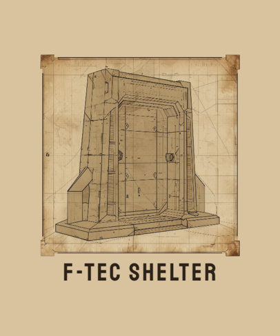 T-Shirt Design Creator With a Futuristic Graphic Inspired by a Post-Apocalyptic Show