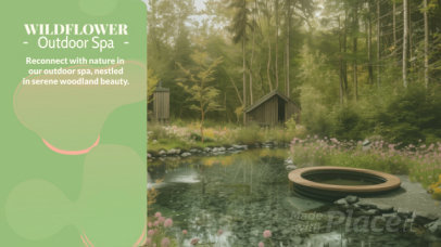 Wellness Slideshow Video Generator for an Outdoor Spa Center