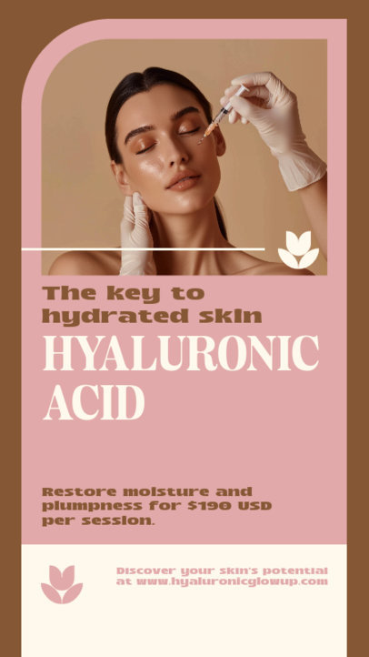 Instagram Story Maker with an AI Picture of a Woman for a Beauty Salon's Ad