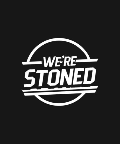 Retro T-Shirt Design Template with Text Inspired by a Music Band