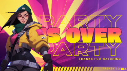 Twitch Screen Creator Inspired by a Futuristic Shooting Game ED-7063b