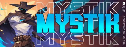 Futuristic Shooters Twitch Profile Banner Generator for Gaming Streamers ED-7062e