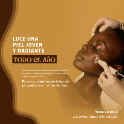 Instagram Post Creator with a Special Offer for a Beauty Skin Treatment