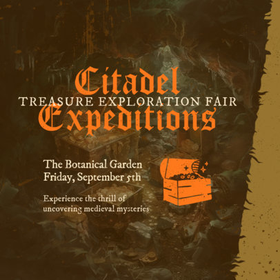 Instagram Post Generator for a Treasure Hunt Immersive Experience