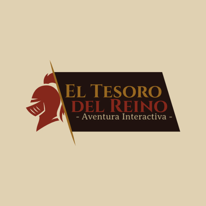Logo Creator with a Knight Helmet for a Medieval Interactive Adventure