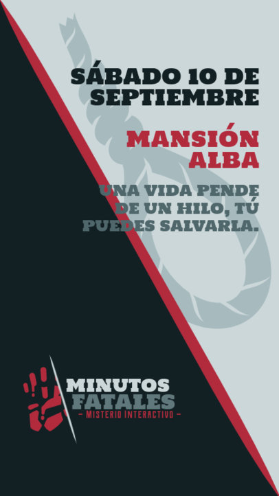 Instagram Story Template for an Interactive Experience with a Mystery Murder Theme 6589d