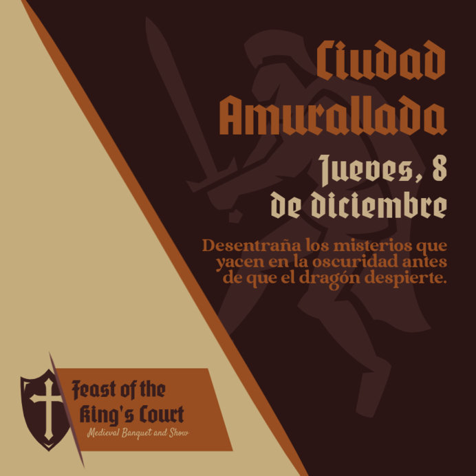 Instagram Post Maker for a Medieval-Themed Banquet Experience