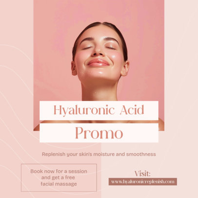 Instagram Post Template With a Hyaluronic Acid Special Sale