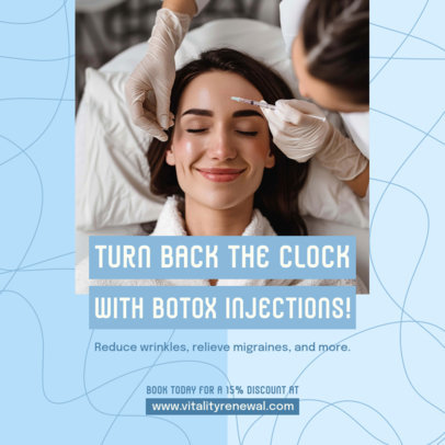 Instagram Post Maker for a Botox Injection Special Discount